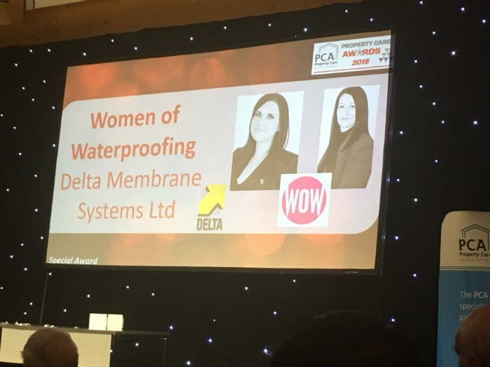 Women of Waterproofing win PCA Best Practice Award