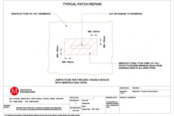 Memtech - Typical Patch Repair