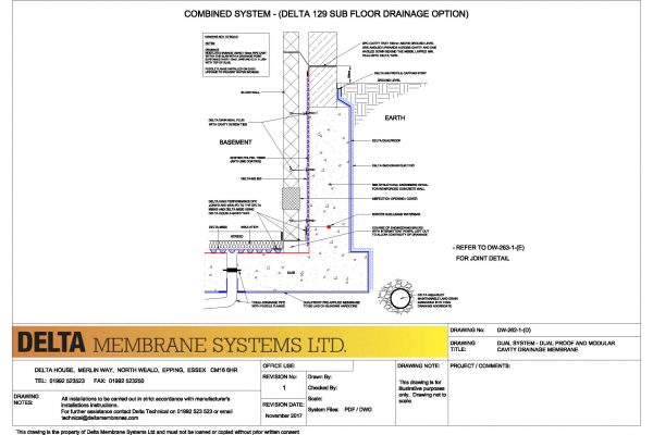 Dual System - Dualproof and Modular Cavity Drainage Membrane