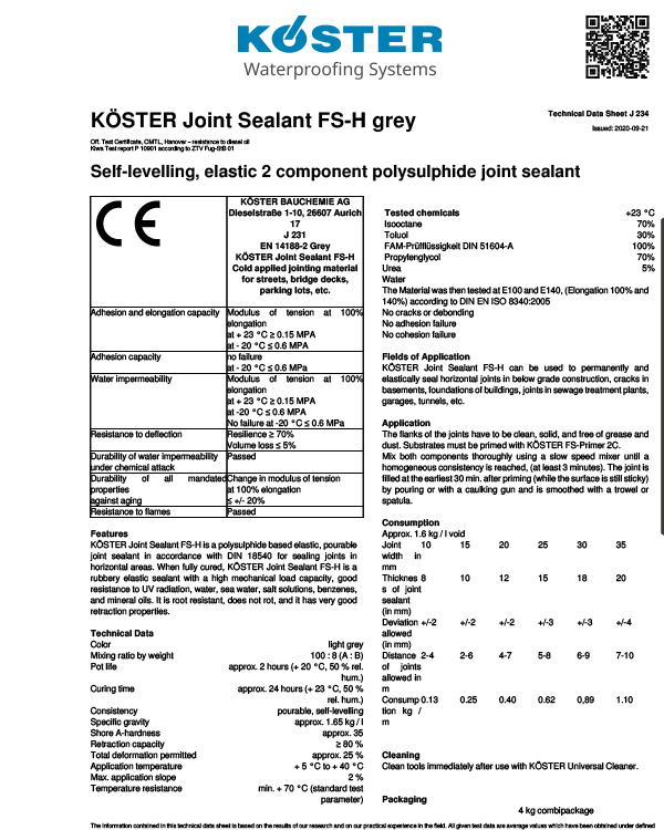 Koster FS-H Grey 
