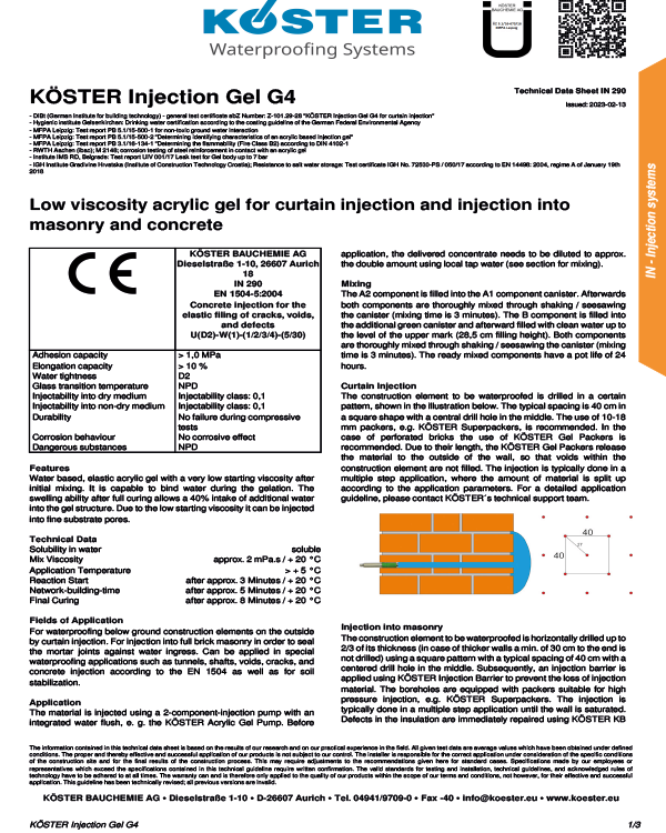 Koster Injection Gel G4