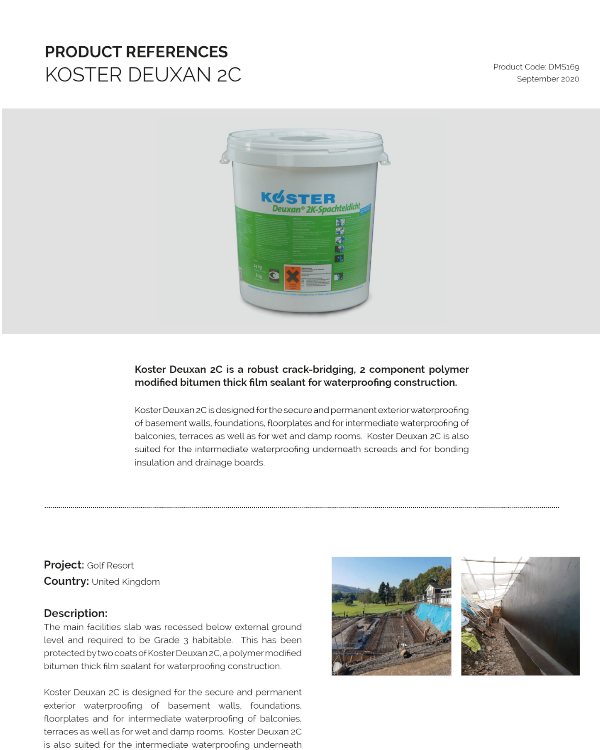 Project Reference Koster Deuxan 2C