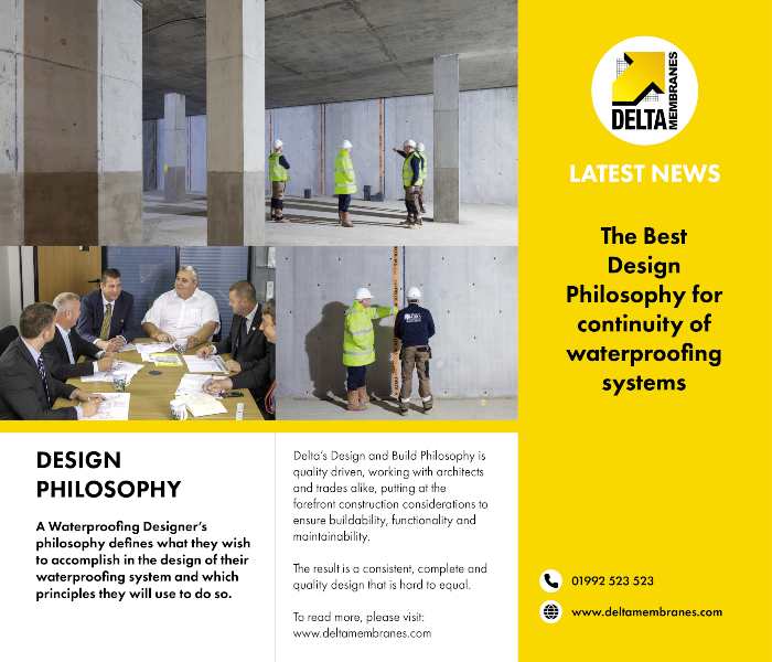 Design Philosophy for continuity of waterproofing systems