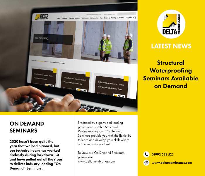 Structural Waterproofing Seminars On Demand