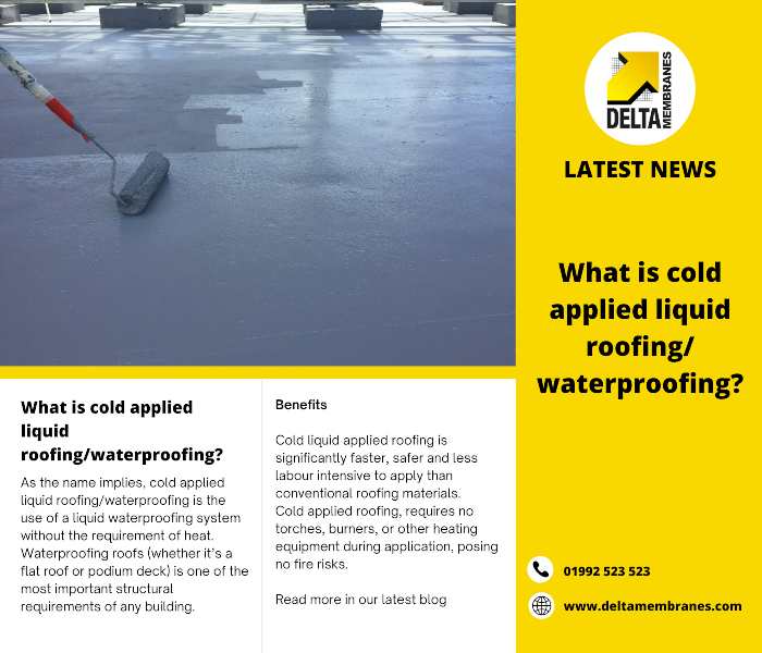 What is cold applied liquid roofing/waterproofing?