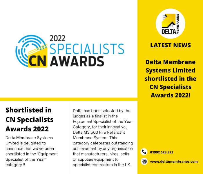Delta shortlisted in the CN Specialists Awards 2022!