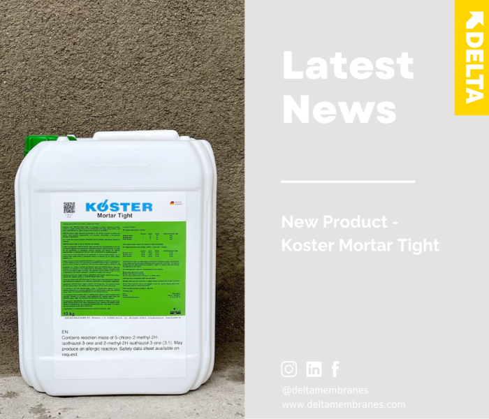 Koster Mortar Tight – New Waterproof Render System