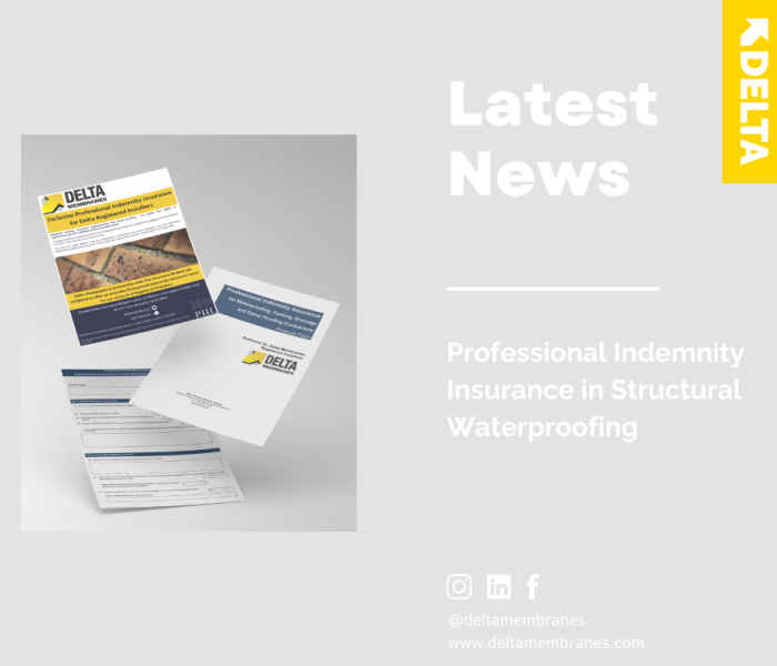 Professional Indemnity Insurance in Structural Waterproofing
