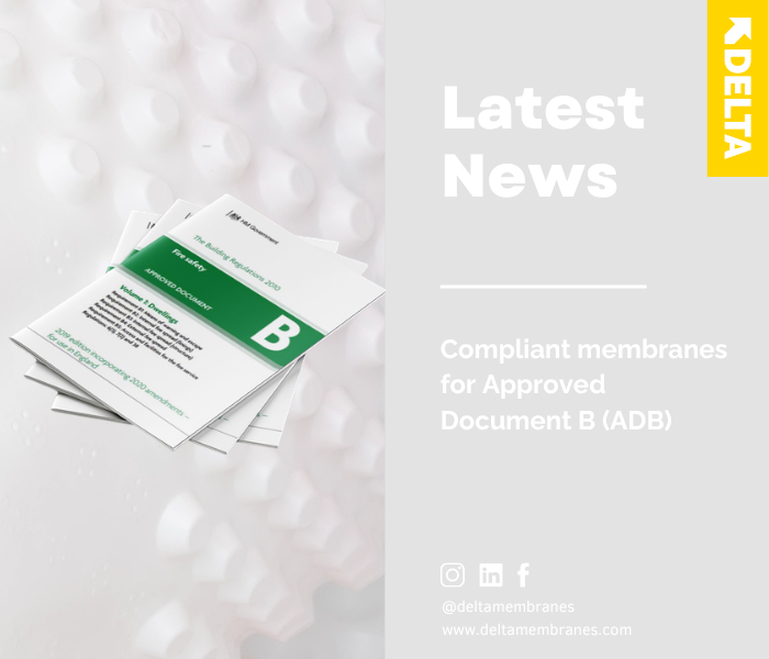 Compliant membranes for Approved Document B (ADB)