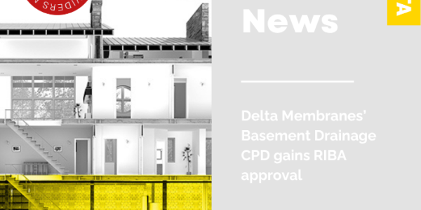 Delta Membranes’ Basement Drainage CPD gains RIBA approval