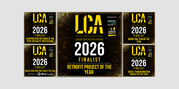 Delta Shortlisted x5 in the London Construction Awards