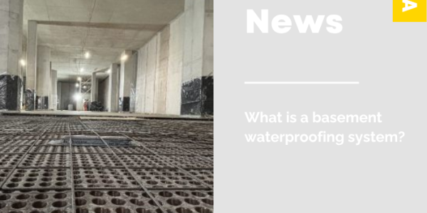 What is a basement waterproofing system